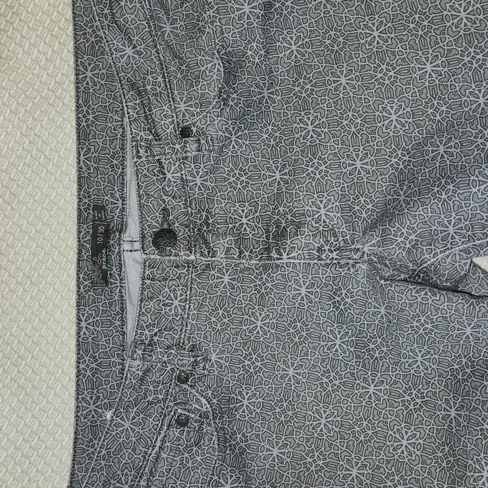 Prana Kara jeans sz 10. Gray patterned